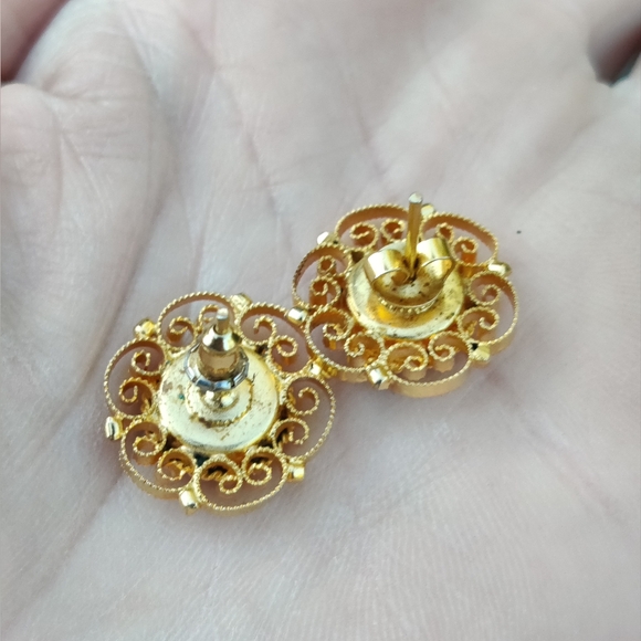 Vintage Eccentric Italian micromosaic earrings - Picture 4 of 7